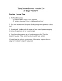 Thirty Minute Lessons- Annabel Lee  Poem, Poe, Critical Thinking