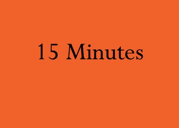 Preview of Thirty Minute Simple Timer Power Point Any Grade