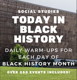 Black History Month This Day Today in History Daily Warm-u