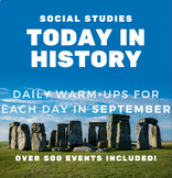 This Day Today in History Social Studies Daily Warm-ups/Be