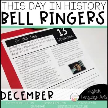 Preview of This Day in History December Bell Ringers | Daily Language | Morning Work