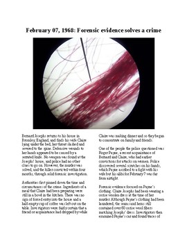 Preview of This Day in History - February 7: Forensic fibers solve a crime (no prep/sub)