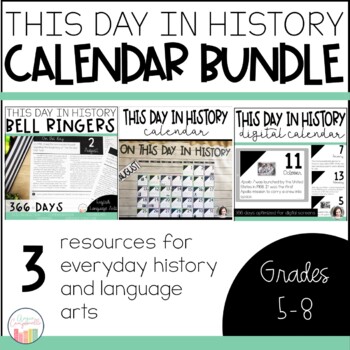 Preview of This Day in History Mega Bundle | Calendar | Digital Calendar | Bell Ringers