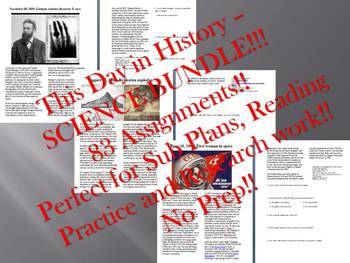 Preview of This Day in History - SCIENCE BUNDLE!!! (no prep/sub plans)