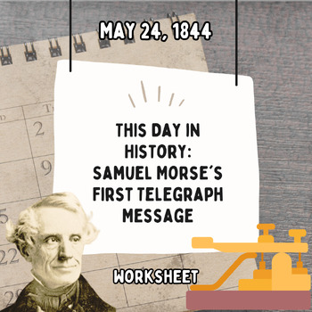 Preview of This Day in History: Samuel Morse's First Telegraph Message (May 24, 1844)