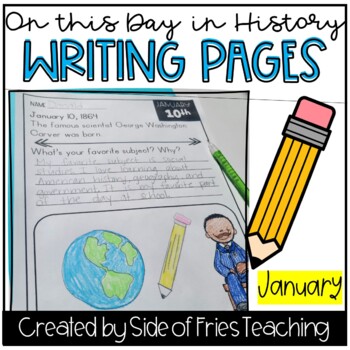 Preview of This Day in History Writing Prompts Bell Work (January)