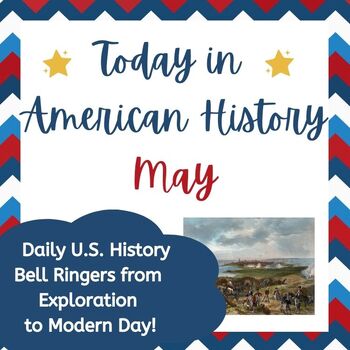 Preview of This Day in US History Bellringer w Interactive Journal + Bulletin Board Decor
