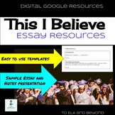 This I Believe personal essay personal narrative reflectiv