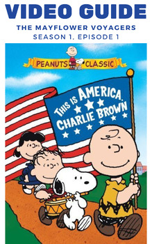Preview of This Is America, Charlie Brown: Mayflower Voyagers fill-in-the-blank Video Guide