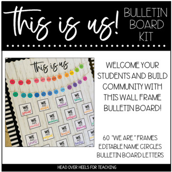 Preview of This Is Us Bulletin Board Kit | Community Building | Back to School