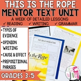 This Is the Rope Mentor Text Unit for Grades 3-5