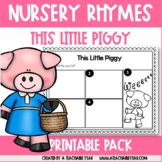 This Little Piggy Nursery Rhymes Worksheets and Activities  Free