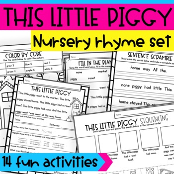 Preview of This Little Piggy Nursery Rhymes Activities and Crafts