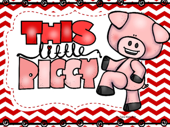 Preview of This Little Piggy Nursery Rhyme Printable