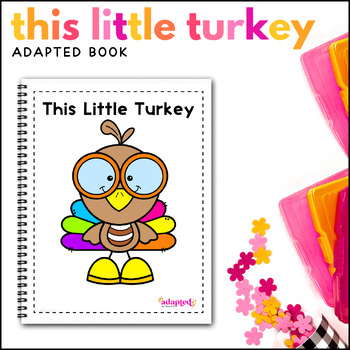 Preview of Thanksgiving Adapted Book for Special Education Turkey Adaptive Circle Time Fun