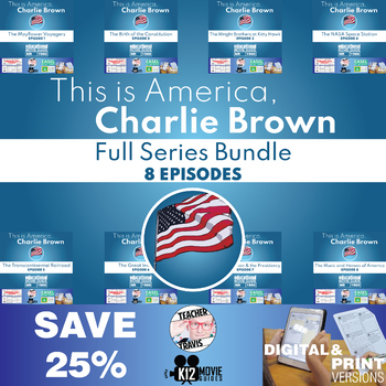 Preview of This is America, Charlie Brown Full Series Bundle | 8 Video Guides | SAVE 25%