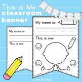 This is Me Pennant for Back to School Banner Activity
