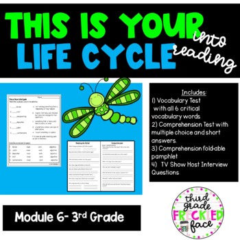 This Is Your Life Cycle Into Reading Module 6 By Third Grade Freckled Face