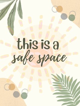 Preview of This is a safe space POSTER