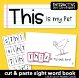 Emergent Reader for Sight Word THIS: "This is my Pet" Sigh
