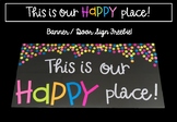 "This is our happy place!" door sign freebie!