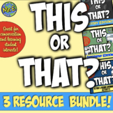 This or That Back to School Bundle | 3 Fun Activities to S