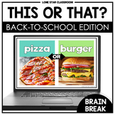 This or That? | Back-to-School Edition | Brain Break