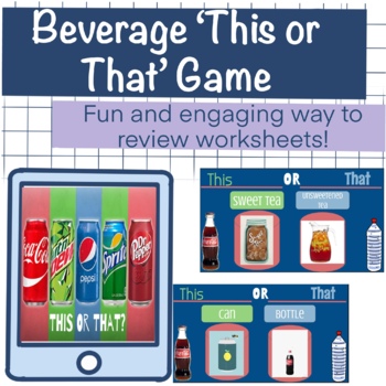 Preview of This or That? Beverage Edition | Virtual Games | Interactive