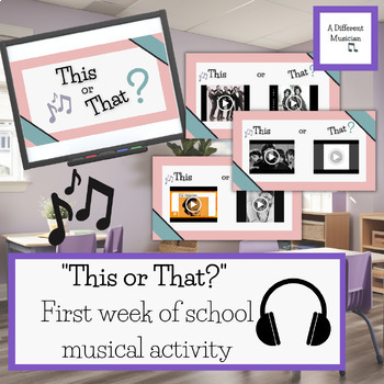 Preview of This or That: Different Genres Edition - Beginning or End of Year Music Activity