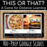 This or That Digital Game on Google Slides