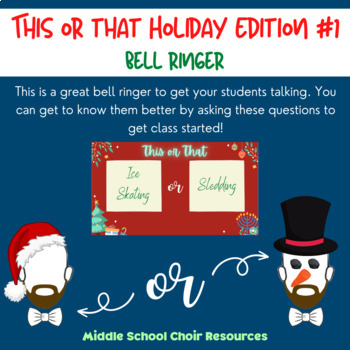 Preview of This or That - Holiday Edition #1 (Bell Ringer)