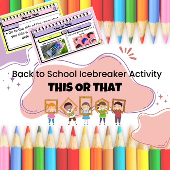 This or That Icebreaker Activity by The Reading Retreat | TPT