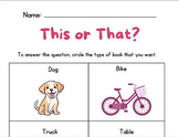 This or That? Library Brave Talking Game (Instructions Included)