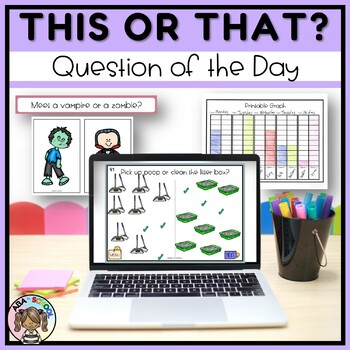 Preview of This or That | Question of the Day | SIMPLE Circle Time Activity