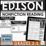 Thomas A. Edison | Reading | Nonfiction Informational Text