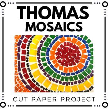 Preview of Thomas Art Project - Alma Thomas Mosaic Project- Black History Month Art Project