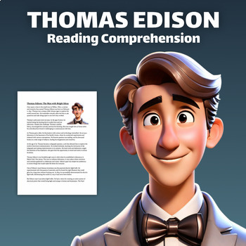Preview of Thomas Edison Activity - Reading Comprehension