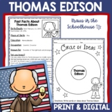 Thomas Edison Biography Activities | Easel Activity Distan