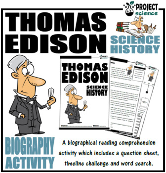 Preview of Thomas Edison Biography Activity