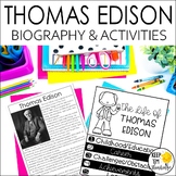 Thomas Edison Biography, Graphic Organizers, and Reading R