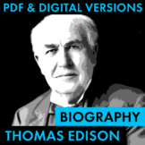 Thomas Edison Biography Research Organizer, Biography PDF 