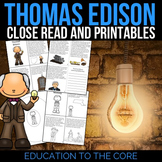 Thomas Edison Reading Passage and Activities