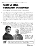 Thomas Edison vs Nikola Tesla ELA / Reading Informational 