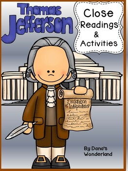 Preview of Thomas Jefferson Reading Passages and Activities