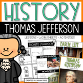 Thomas Jefferson Activities and History Worksheets Pack