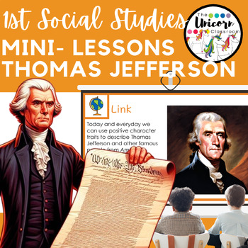 Preview of Thomas Jefferson American Historical Figure Google Slides Lessons