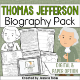 Thomas Jefferson Biography Pack - Digital Biography Activi