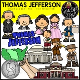Thomas Jefferson Clip Art Set {Educlips Clipart}