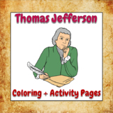 Thomas Jefferson Coloring and Activity Book Pages - Good f