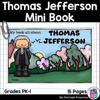 Preview of Thomas Jefferson Mini Book for Early Readers: Presidents' Day